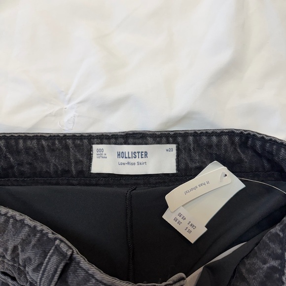 Hollister Charcoal Denim Skirt - Picture 3 of 3